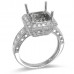 18K White Gold Diamond Ring Mounting