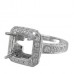 18K White Gold Diamond Ring Mounting