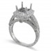 Pt900 Platinum Diamond Ring Mounting