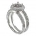 14K Yellow & White Gold Diamond Ring Mounting