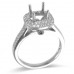 18K White Gold Diamond Ring Mounting