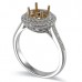 14K Yellow & White Gold Diamond Ring Mounting