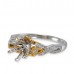 14K Yellow & White Gold Diamond Ring Mounting