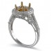 14K Yellow & White Gold Diamond Ring Mounting