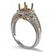 14K Yellow & White Gold Diamond Ring Mounting