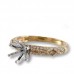 14K Yellow & White Gold Diamond Ring Mounting