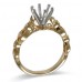 14K Yellow & White Gold Diamond Ring Mounting