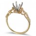 14K Yellow & White Gold Diamond Ring Mounting