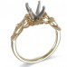 14K Yellow & White Gold Diamond Ring Mounting