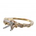 14K Yellow & White Gold Diamond Ring Mounting