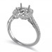 14K White Gold Diamond Ring Mounting