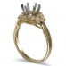 14K Yellow & White Gold Diamond Ring Mounting