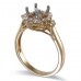 14K Yellow & White Gold Diamond Ring Mounting