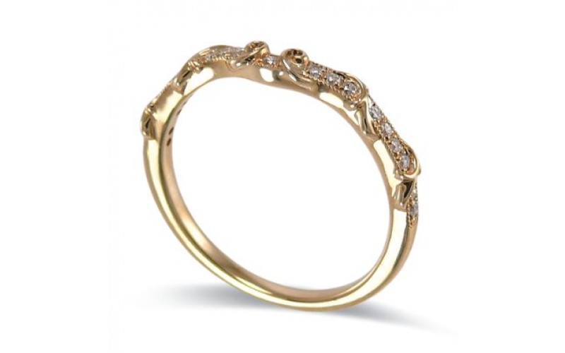 14K Yellow Gold Diamond Ring